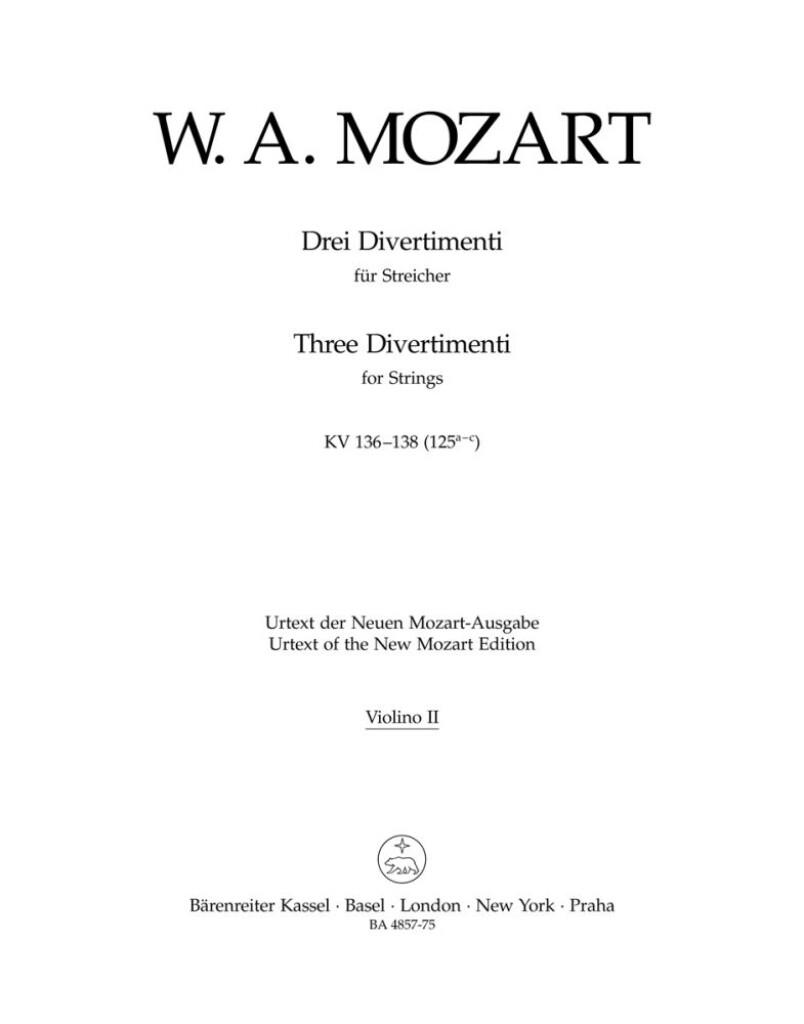Three Divertimenti
